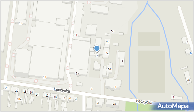 Ozorków, Łęczycka, 7, mapa Ozorków
