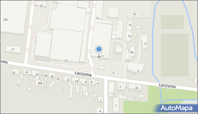 Ozorków, Łęczycka, 9a, mapa Ozorków