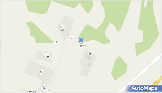 Pacółtowo, Leśna, 29, mapa Pacółtowo