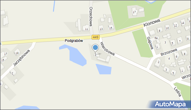 Palaty, Leśna, 2, mapa Palaty