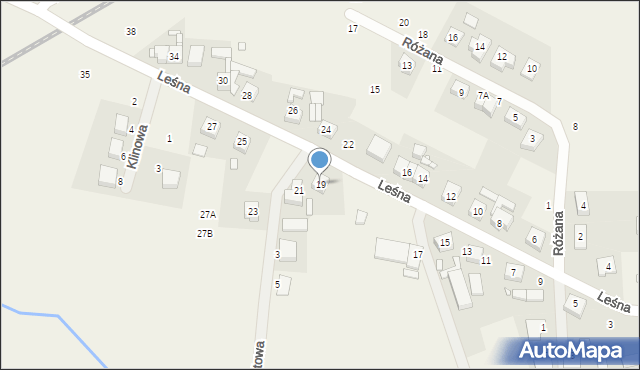 Palędzie, Leśna, 19, mapa Palędzie
