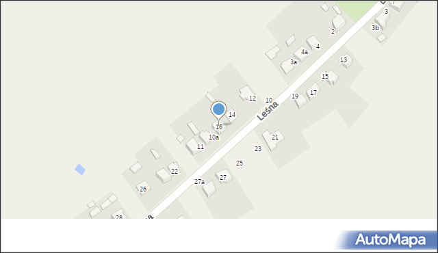 Panki, Leśna, 16, mapa Panki