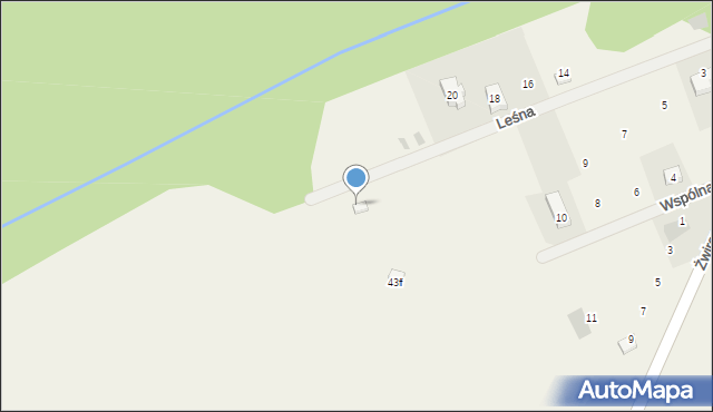 Parszczyce, Leśna, 21, mapa Parszczyce