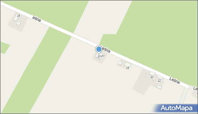 Parzymiechy, Leśna, 17, mapa Parzymiechy