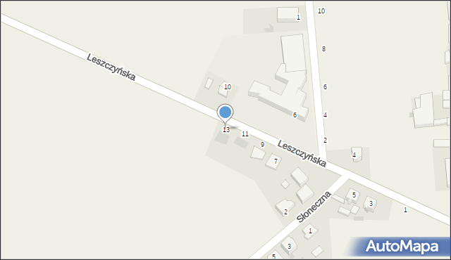 Pawłowice, Leszczyńska, 13, mapa Pawłowice