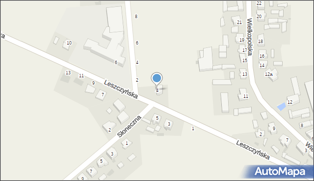 Pawłowice, Leszczyńska, 4, mapa Pawłowice