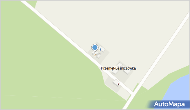 Perkowo, Leśna, 2, mapa Perkowo