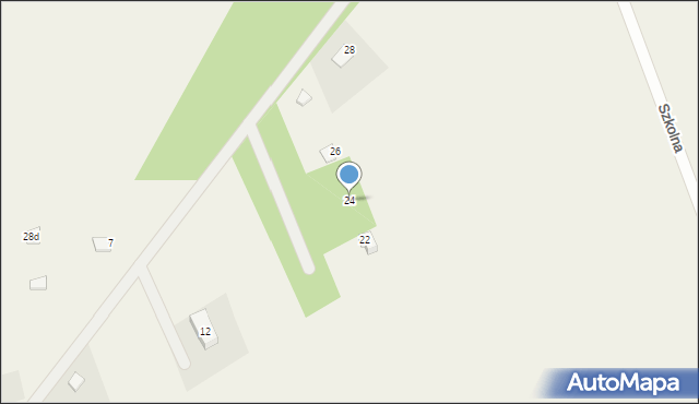 Perlino, Leśna, 24, mapa Perlino