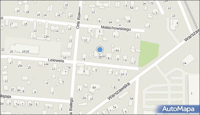 Piastów, Lelewela Joachima, 10, mapa Piastów