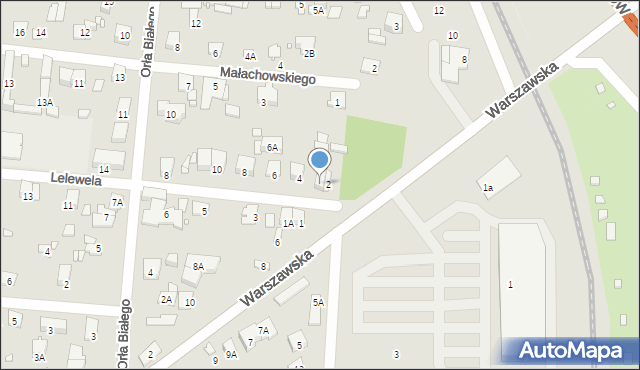 Piastów, Lelewela Joachima, 2A, mapa Piastów
