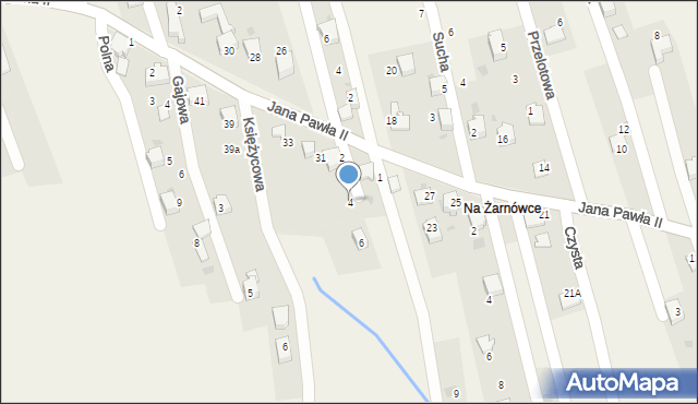 Pietrzykowice, Łęgowa, 4, mapa Pietrzykowice