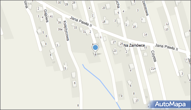 Pietrzykowice, Łęgowa, 6, mapa Pietrzykowice