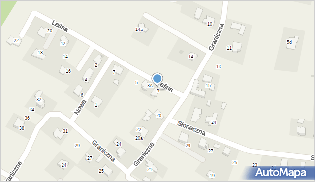 Piła Kościelecka, Leśna, 3, mapa Piła Kościelecka