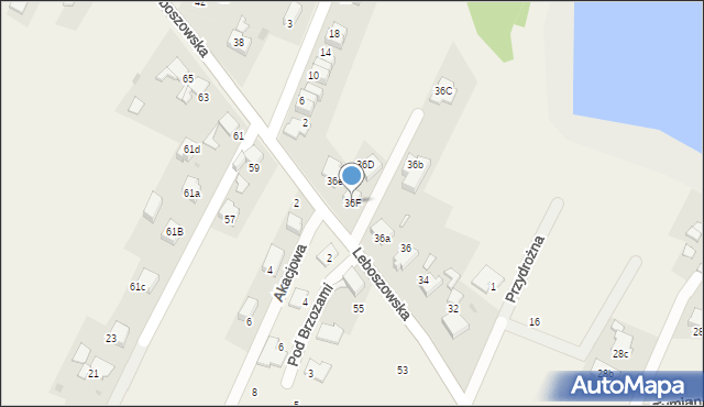 Pilchowice, Leboszowska, 36F, mapa Pilchowice