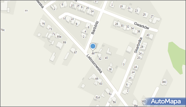 Pilchowice, Leboszowska, 44, mapa Pilchowice