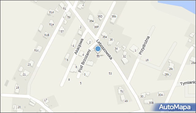 Pilchowice, Leboszowska, 55, mapa Pilchowice