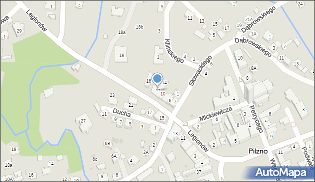 Pilzno, Legionów, 12, mapa Pilzno