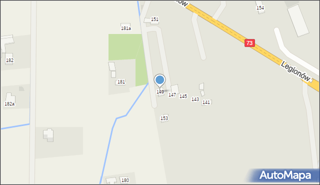 Pilzno, Legionów, 149, mapa Pilzno