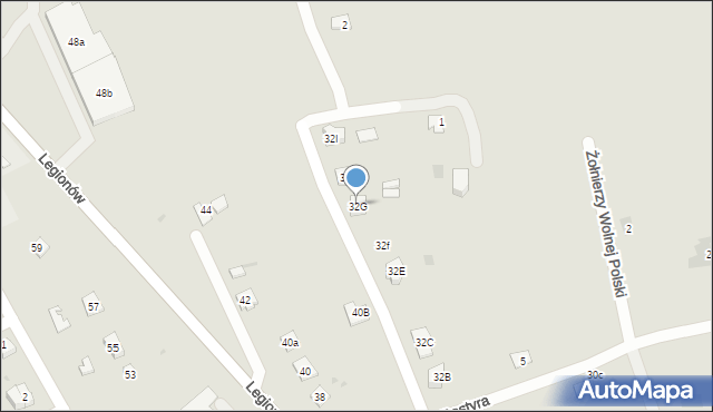 Pilzno, Legionów, 32G, mapa Pilzno