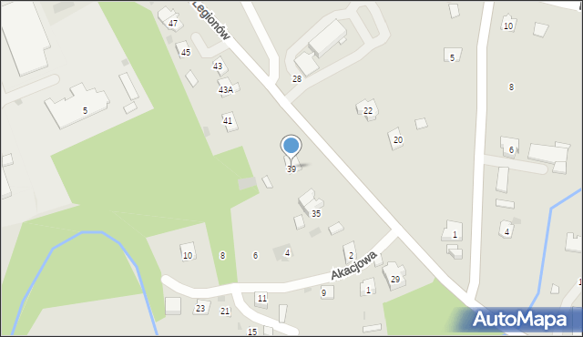 Pilzno, Legionów, 39, mapa Pilzno