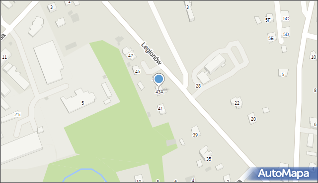 Pilzno, Legionów, 43A, mapa Pilzno