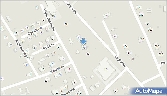 Pilzno, Legionów, 55, mapa Pilzno