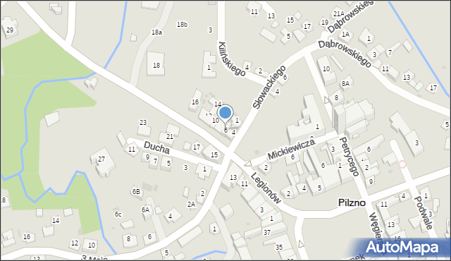 Pilzno, Legionów, 6, mapa Pilzno
