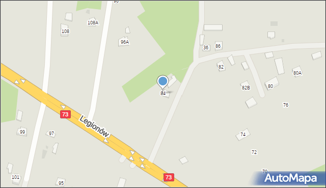 Pilzno, Legionów, 84, mapa Pilzno