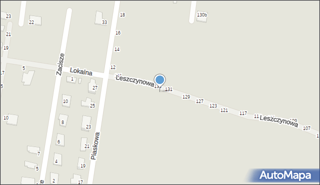 Piotrków Trybunalski, Leszczynowa, 136, mapa Piotrków Trybunalski