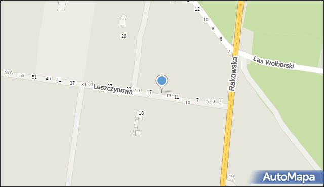 Piotrków Trybunalski, Leszczynowa, 15, mapa Piotrków Trybunalski