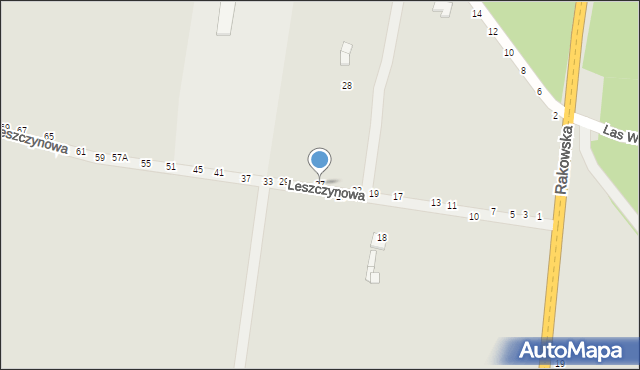 Piotrków Trybunalski, Leszczynowa, 27, mapa Piotrków Trybunalski