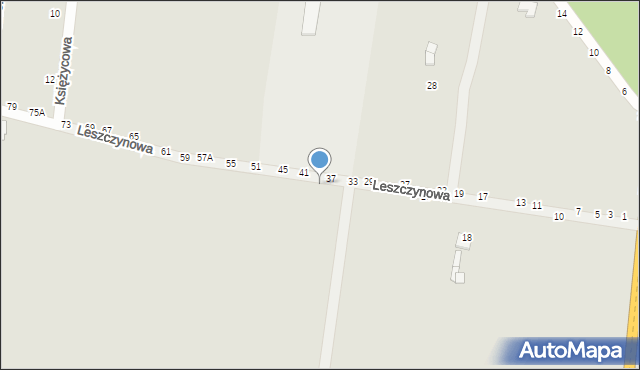 Piotrków Trybunalski, Leszczynowa, 46, mapa Piotrków Trybunalski
