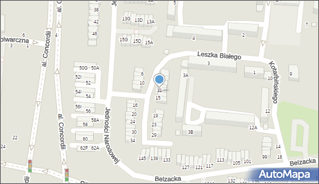 Piotrków Trybunalski, Leszka Białego, 13, mapa Piotrków Trybunalski