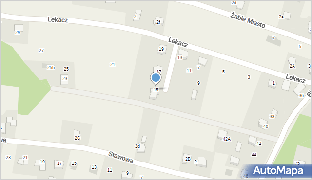 Pisarzowice, Lekacz, 15, mapa Pisarzowice