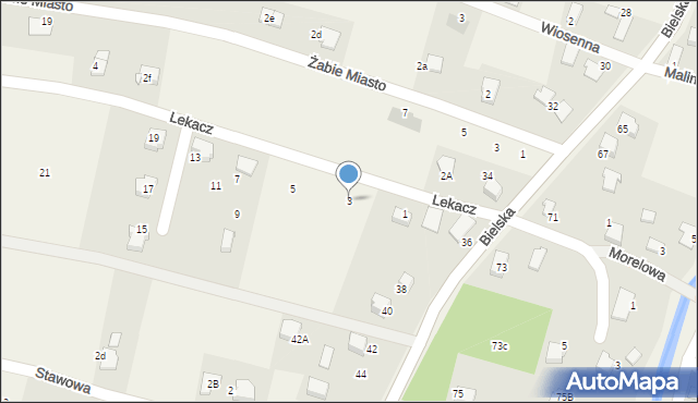 Pisarzowice, Lekacz, 3, mapa Pisarzowice