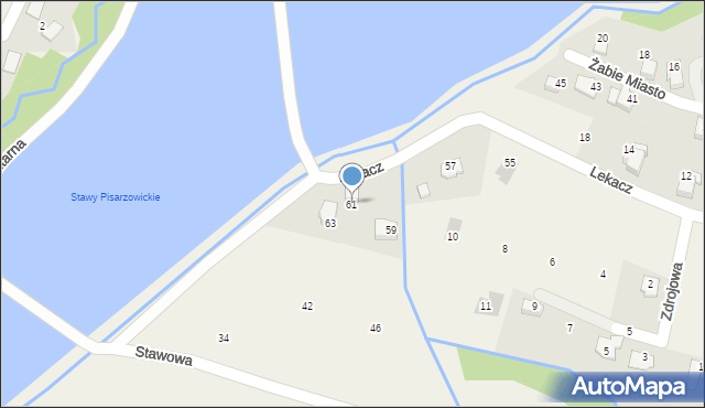 Pisarzowice, Lekacz, 61, mapa Pisarzowice