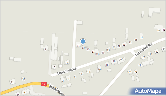 Pleszew, Lenartowicka, 13, mapa Pleszew