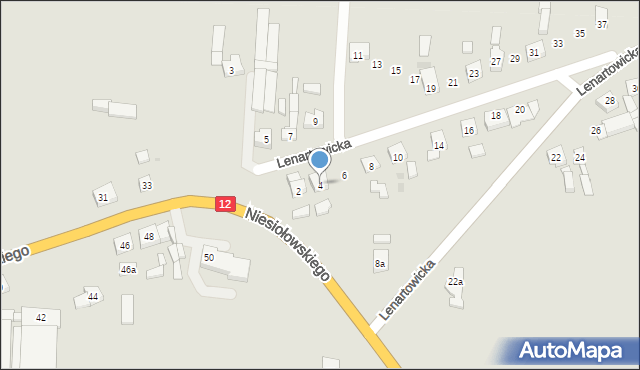 Pleszew, Lenartowicka, 4, mapa Pleszew