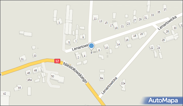 Pleszew, Lenartowicka, 6, mapa Pleszew