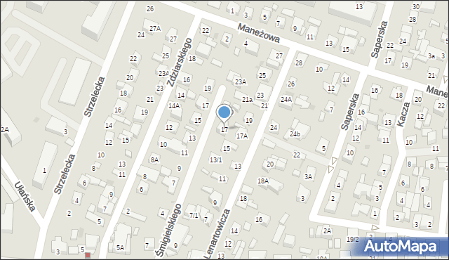 Płock, Lenartowicza Teofila Aleksandra, 17, mapa Płock