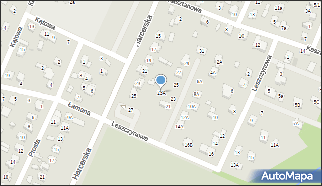 Płock, Leszczynowa, 23A, mapa Płock