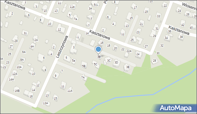 Płock, Leszczynowa, 3B, mapa Płock