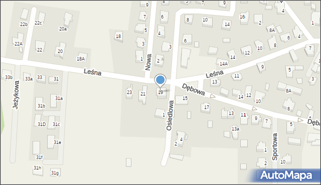 Płoty, Leśna, 19, mapa Płoty
