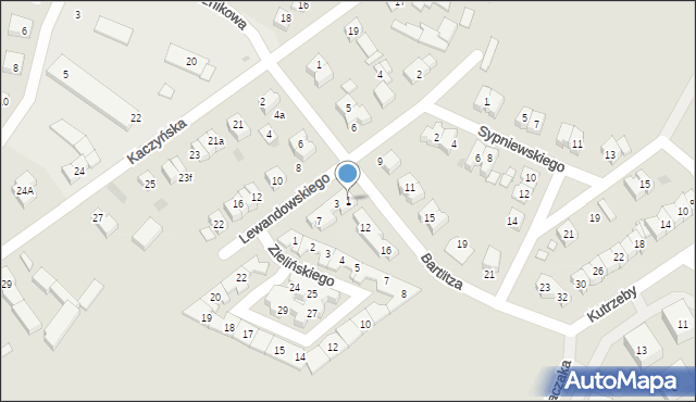 Pobiedziska, Lewandowskiego, kpt., 1, mapa Pobiedziska