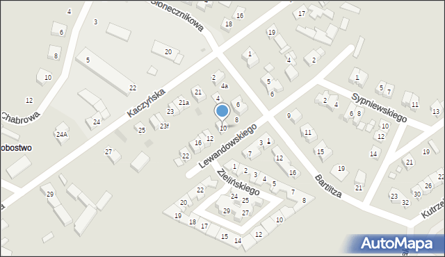 Pobiedziska, Lewandowskiego, kpt., 10, mapa Pobiedziska