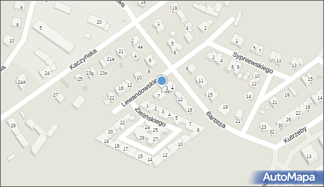 Pobiedziska, Lewandowskiego, kpt., 5, mapa Pobiedziska
