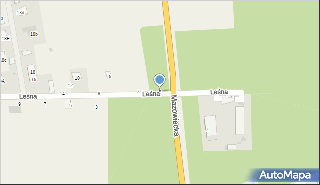 Podnieśno, Leśna, 2, mapa Podnieśno