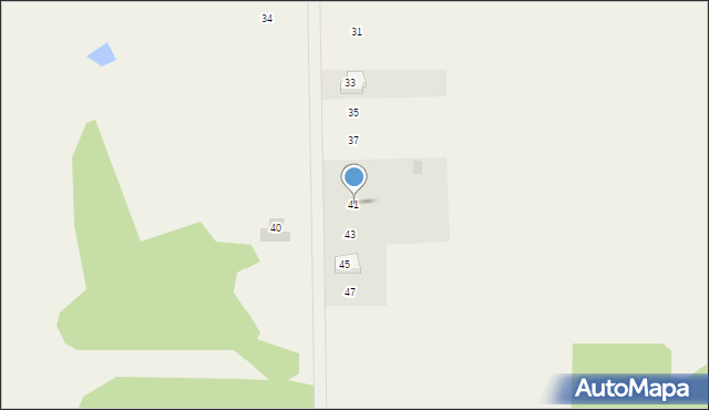 Podnieśno, Leśna, 41, mapa Podnieśno