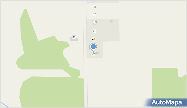 Podnieśno, Leśna, 47, mapa Podnieśno