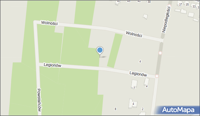 Połaniec, Legionów, 12, mapa Połaniec